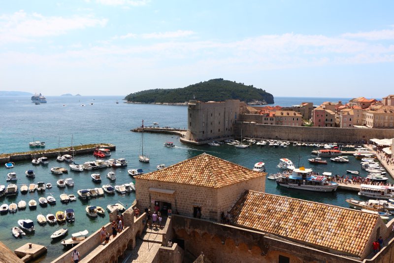 Der Hafen der Dubrovniker Altstadt